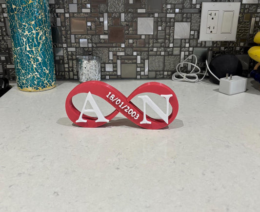 Personalized Infinity Heart Sign