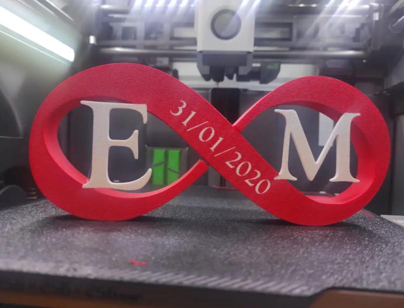 Personalized Infinity Heart Sign