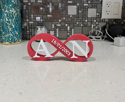 Personalized Infinity Heart Sign