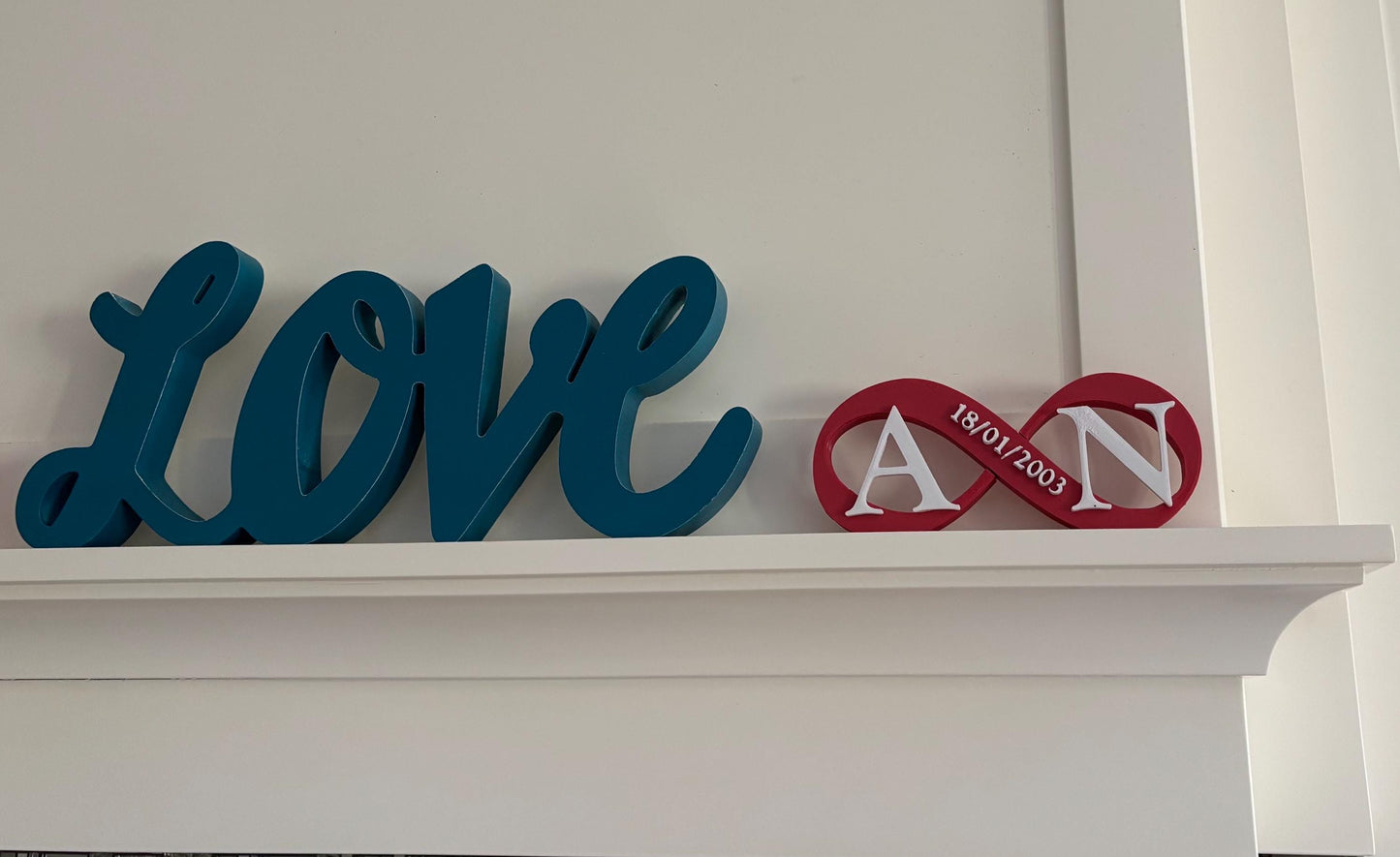 Personalized Infinity Heart Sign