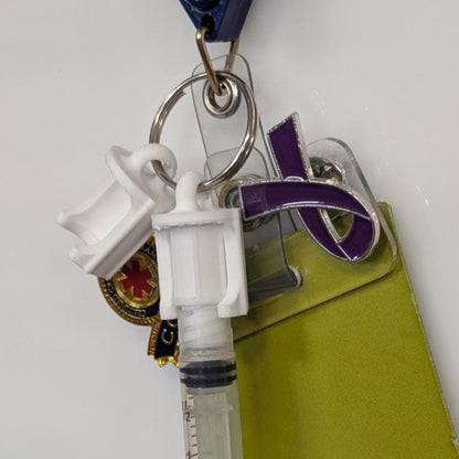 Syringe Cap Clip for Badge Reel