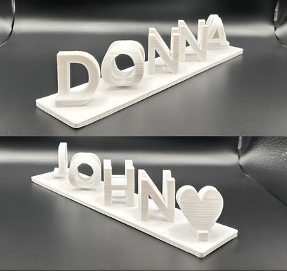 Custom Dual Name Plate